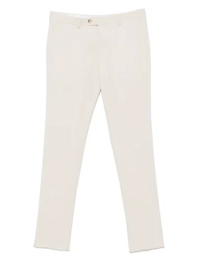 Manuel Ritz Logo-patch Trousers In Neutrals