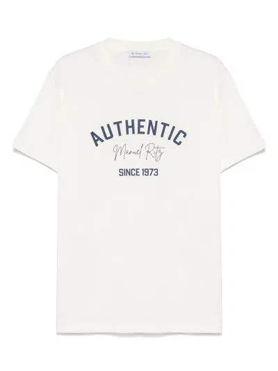 Manuel Ritz Logo-print T-shirt In White