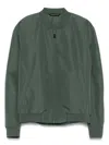 Manuel Ritz Logo-rubberised Bomber Jacket In Green