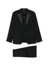 Manuel Ritz Long-sleeve Buttoned Suit In Black