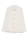 Manuel Ritz Long-sleeved Shirt Jacket In Neutral