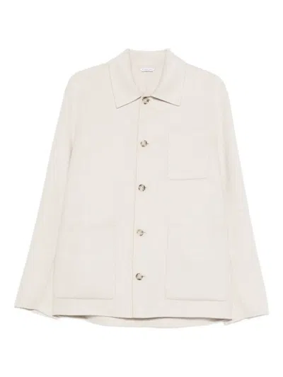 Manuel Ritz Long-sleeved Shirt Jacket In Neutral