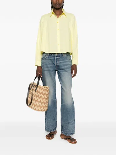 Manuel Ritz Long-sleeves Shirt In Yellow