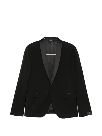 Manuel Ritz Long-sleeves Suit In Black
