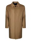 Manuel Ritz Loren Button Coat In Brown