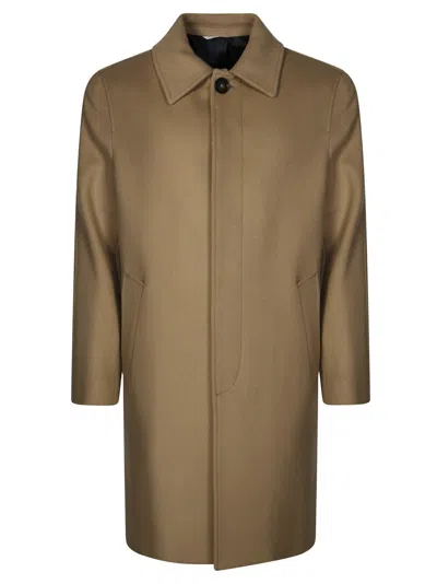 Manuel Ritz Loren Button Coat In Brown