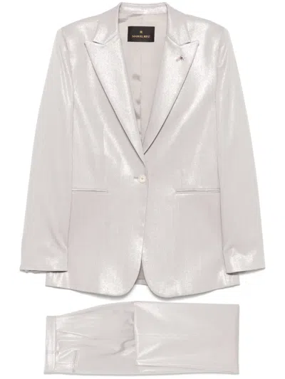Manuel Ritz Lurex Pinstriped Suit
