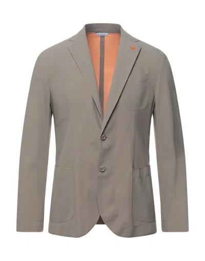 Manuel Ritz Suit Jackets In Beige