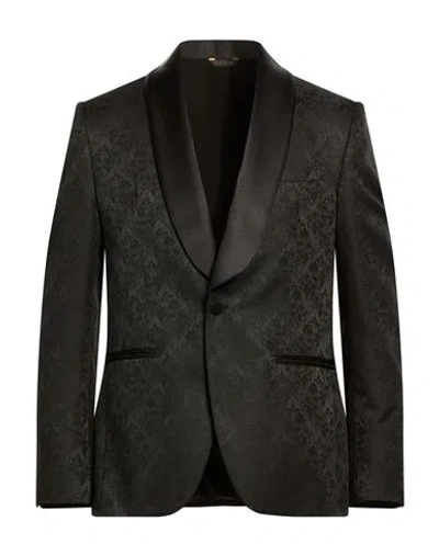 Manuel Ritz Man Blazer Black Size 40 Polyester, Viscose