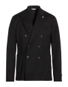 Manuel Ritz Man Blazer Black Size 36 Wool, Elastane In Black