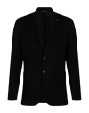 Manuel Ritz Man Blazer Black Size 44 Virgin Wool, Elastane In Black