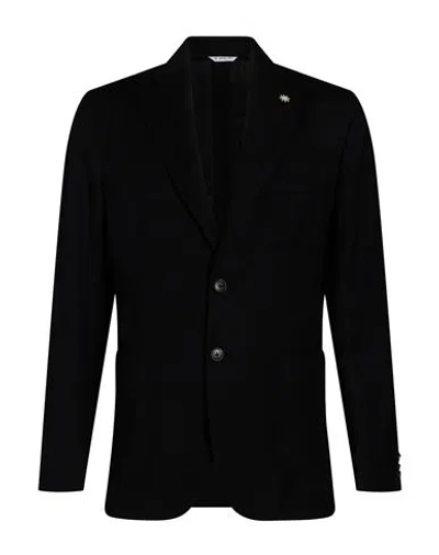 Manuel Ritz Man Blazer Black Size 44 Virgin Wool, Elastane