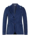 Manuel Ritz Man Blazer Blue Size 40 Cotton, Lyocell, Elastane In Blue