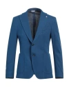 Manuel Ritz Man Blazer Blue Size 42 Cotton