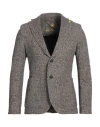 Manuel Ritz Man Blazer Brown Size 38 Cotton, Elastane
