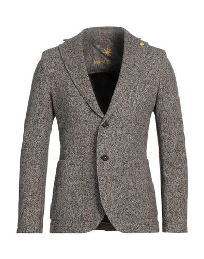 Manuel Ritz Man Blazer Brown Size 38 Cotton, Elastane