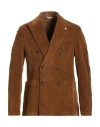 Manuel Ritz Man Blazer Brown Size 42 Cotton, Elastane