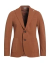 Manuel Ritz Man Blazer Brown Size 44 Cotton, Polyamide, Elastane