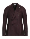 Manuel Ritz Man Blazer Burgundy Size 46 Virgin Wool, Elastane In Red