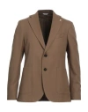 Manuel Ritz Man Blazer Camel Size 40 Virgin Wool, Cotton In Beige
