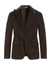 Manuel Ritz Man Blazer Chocolate Brown Size 44 Cotton, Lyocell, Elastane