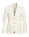 Manuel Ritz Man Blazer White Size 42 Lyocell, Cotton, Elastane