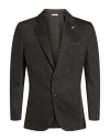 Manuel Ritz Man Blazer Dark Brown Size 34 Viscose, Polyester, Elastane In Brown