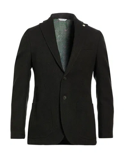Manuel Ritz Man Blazer Dark Green Size 38 Virgin Wool, Cotton