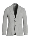 Manuel Ritz Man Blazer Grey Size 36 Virgin Wool, Cotton