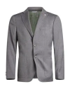Manuel Ritz Man Blazer Grey Size 34 Wool, Elastane In Blue