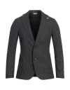 Manuel Ritz Man Blazer Grey Size 44 Virgin Wool, Polyester, Elastane In Gray