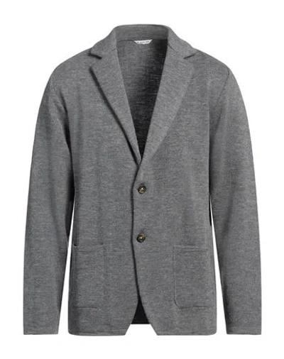 Manuel Ritz Man Blazer Grey Size Xl Acrylic, Wool In Grey