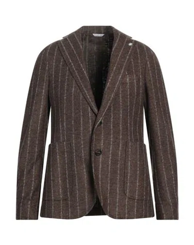 Manuel Ritz Man Blazer Khaki Size 38 Acrylic, Virgin Wool, Polyester In Beige