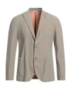 Manuel Ritz Man Blazer Khaki Size 40 Polyamide, Elastane In Beige