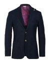 Manuel Ritz Man Blazer Midnight Blue Size 38 Polyester, Viscose, Elastane In Blue