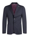Manuel Ritz Man Blazer Midnight Blue Size 38 Wool, Elastane In Blue