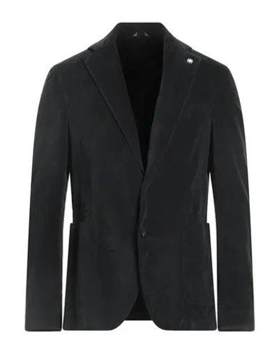 Manuel Ritz Man Blazer Midnight Blue Size 44 Cotton, Elastane