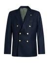Manuel Ritz Man Blazer Midnight Blue Size 40 Polyester, Viscose, Elastane In Blue