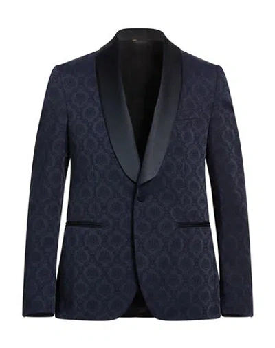 Manuel Ritz Man Blazer Midnight Blue Size 40 Viscose, Polyester