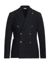 Manuel Ritz Man Blazer Midnight Blue Size 42 Virgin Wool, Cotton In Blue