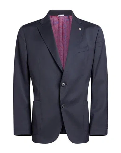 Manuel Ritz Man Blazer Midnight Blue Size 42 Wool, Elastane