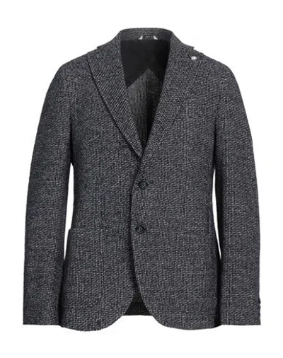 Manuel Ritz Man Blazer Midnight Blue Size 44 Cotton, Polyester, Acrylic, Wool