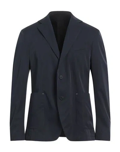 Manuel Ritz Man Blazer Midnight Blue Size 36 Polyamide, Elastane