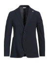 Manuel Ritz Man Blazer Midnight Blue Size 46 Lyocell, Cotton, Elastane In Blue