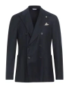 Manuel Ritz Man Blazer Midnight Blue Size 46 Virgin Wool, Elastane In Blue