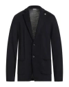 Manuel Ritz Man Blazer Midnight Blue Size Xxl Acrylic, Virgin Wool In Multi
