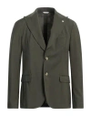 Manuel Ritz Man Blazer Military Green Size 44 Virgin Wool