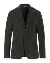 Manuel Ritz Man Blazer Military Green Size 42 Cotton, Elastane In Green