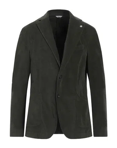 Manuel Ritz Man Blazer Military Green Size 42 Cotton, Elastane