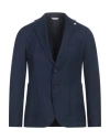 Manuel Ritz Man Blazer Navy Blue Size 36 Wool, Elastane